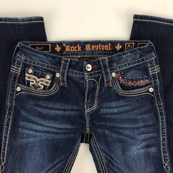 🛑 SOLD Rock Revival Womens Boot Betty Jeans Size - Picture 4 of 8
